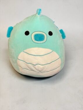 Squishmallow Sheldon Seahorse 12” Teal Blue Plush NWT Kellytoy Sea Life Squad